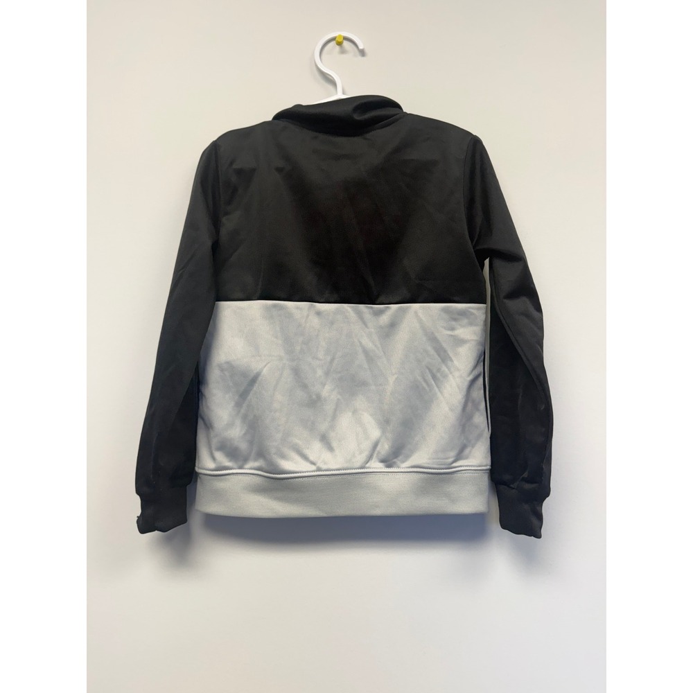 Nike Boys 4T Full Zip Track Jacket Black Grey Neon Lime Athletic Coat READ - Picture 3 of 4